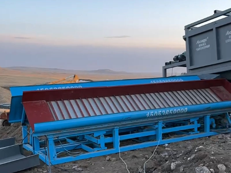 鼓動溜槽淘金設備在新西蘭